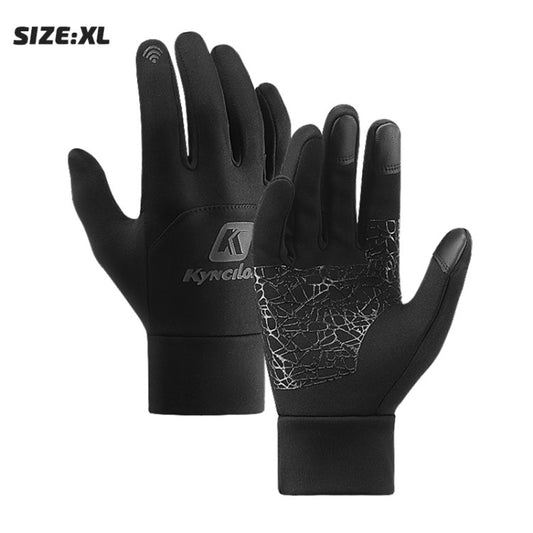 KYNCILOR A0008 1 Pair Touch Screen Winter Gloves Full Finger Anti-slip Warm Sports Mittens for Running Driving Cycling