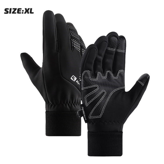 KYNCILOR A00011 1 Pair Winter Warm Gloves Touch Screen Glove Sweat Absorbent Full Finger Mitten for Driving Cycling Hiking