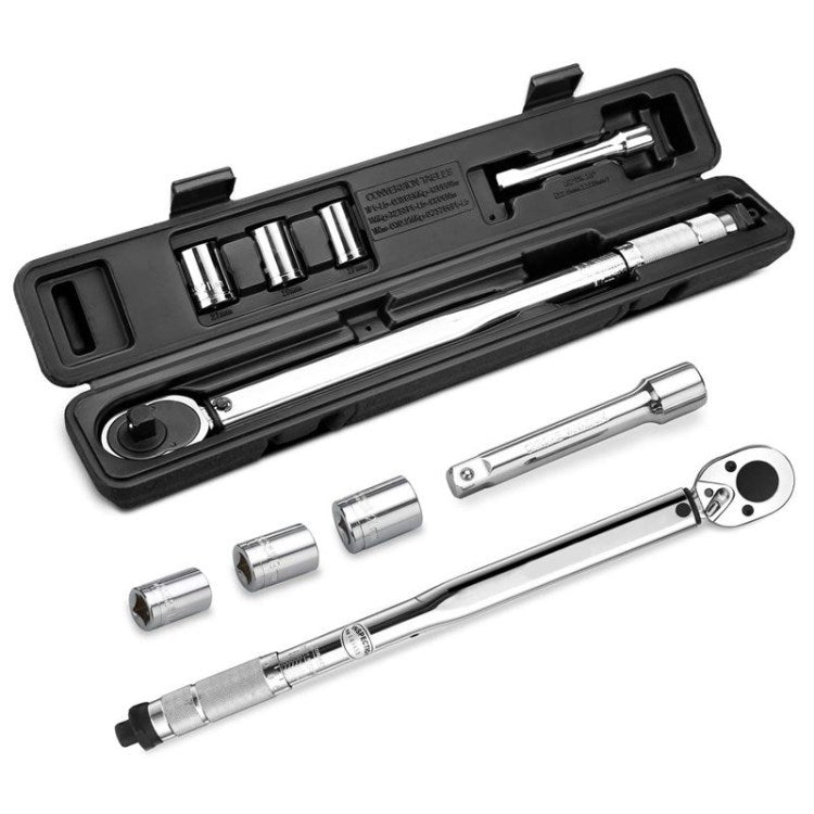 1/2 Inch 28-210Nm Drive Torque Wrench Set Car Tire Repairing Tools - Box Set