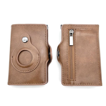 RFID Blocking Men Wallet Anti-scratch Wear-resistant Leather Bifold Money Clip Card Holder