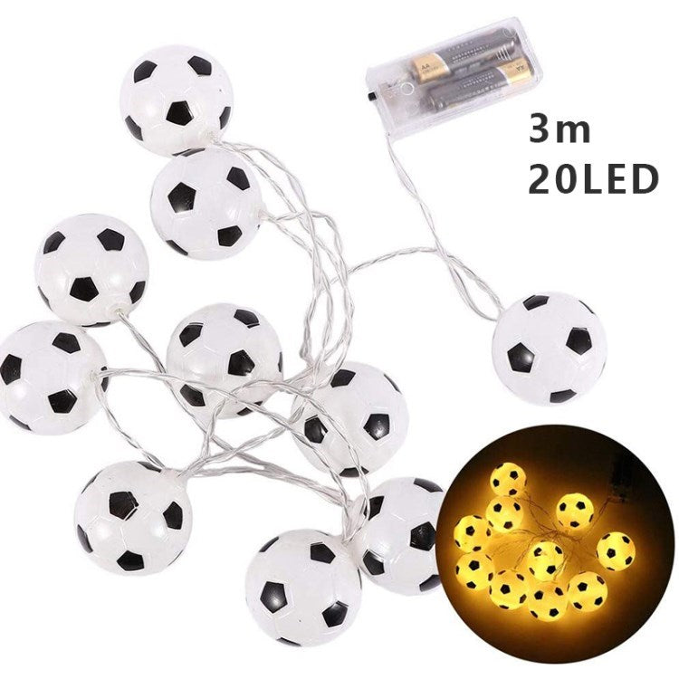 Creative Fairy Wire Lights Football Soccer Ball String Light for Festival Bar KTV Decor