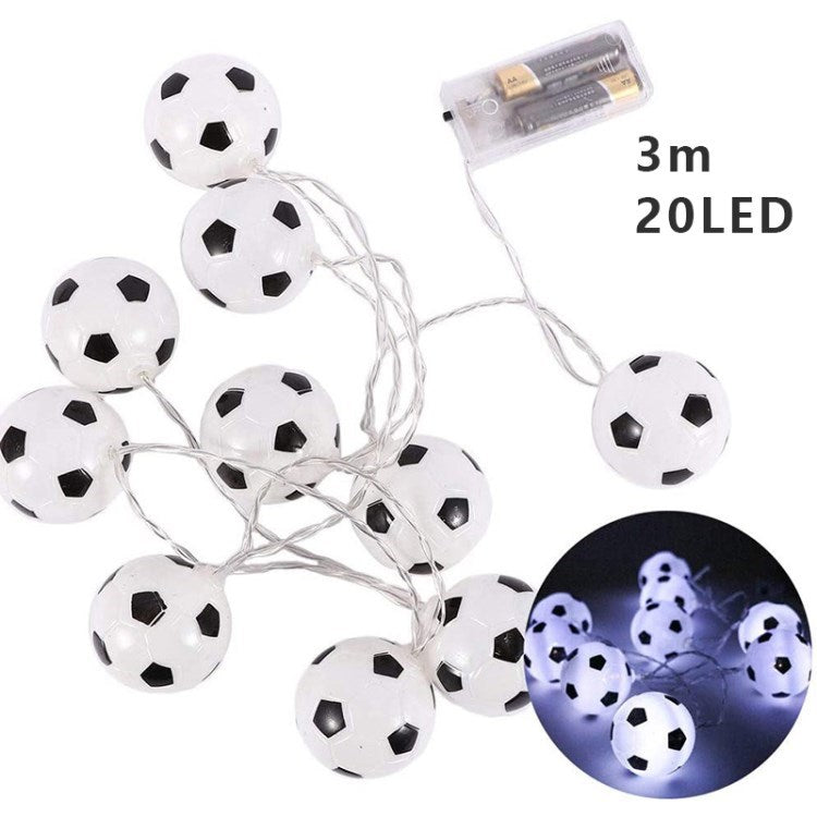 Creative Fairy Wire Lights Football Soccer Ball String Light for Festival Bar KTV Decor