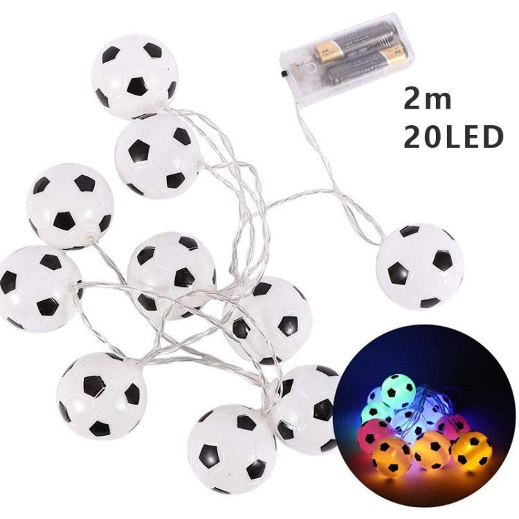 Creative Fairy Wire Lights Football Soccer Ball String Light for Festival Bar KTV Decor