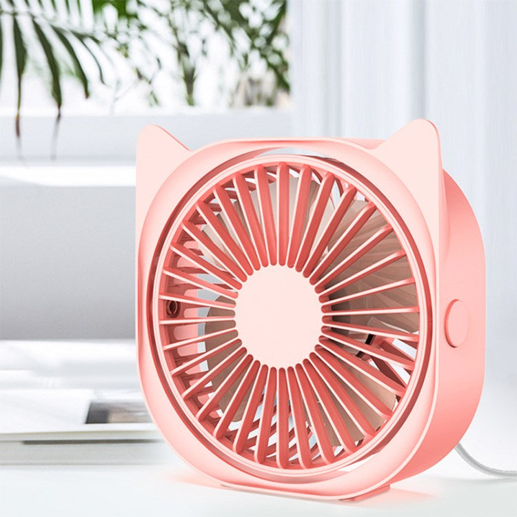 6 inch Mini USB Desk Fan Portable Electric Fan with 3 Wind Modes Summer Cooler for Home Office