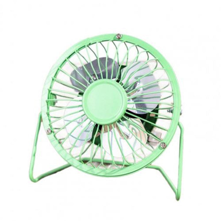 Wrought Iron Portable Table Fan 4 inch Mini Cooling Fan for Office Fan Support 360-Degree Adjustable