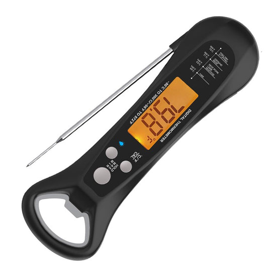 Kitchen Food Thermometer Folding Waterproof Electronic Oven BBQ Thermometer