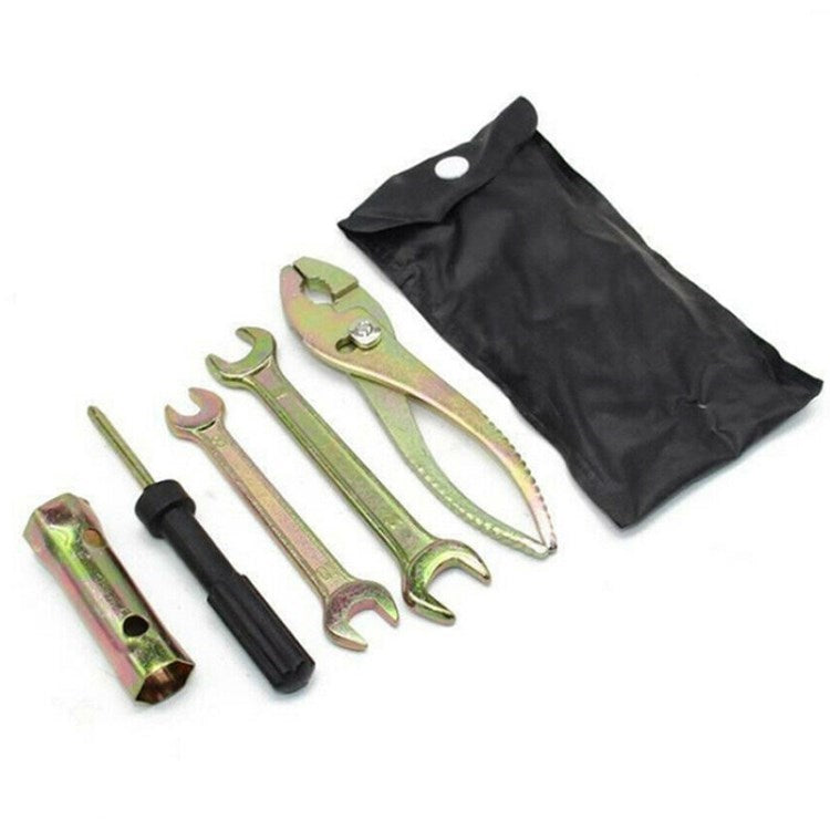 5Pcs Motorcycle Spark Plug Spanner Wrench Socket Tool Kit