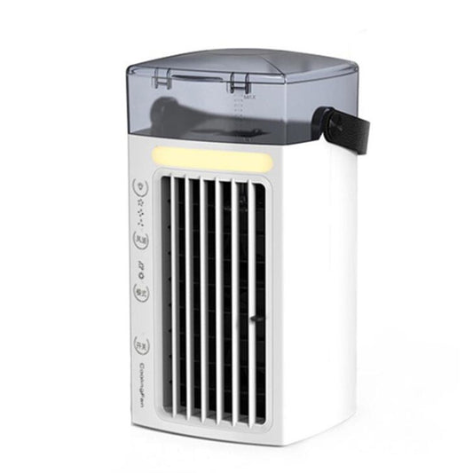 Quiet Mobile Air Conditioner Personal Air Cooler Purifier Fan with 3 Speeds Colorful Light for Home Travel Office