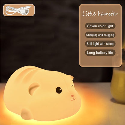 Creative Cartoon Kids Light USB Bedside Lamp Silicone Baby Light for Bedroom