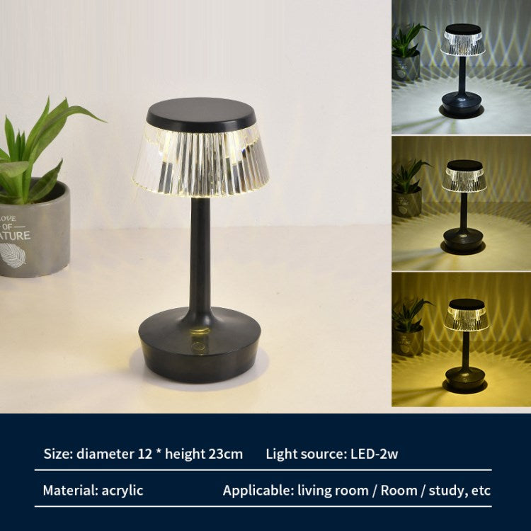 Crystal Mushroom Light Table Lamp Touch Sensor Dimmable Light