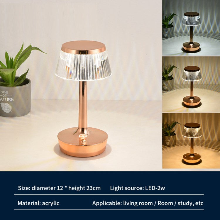 Crystal Mushroom Light Table Lamp Touch Sensor Dimmable Light