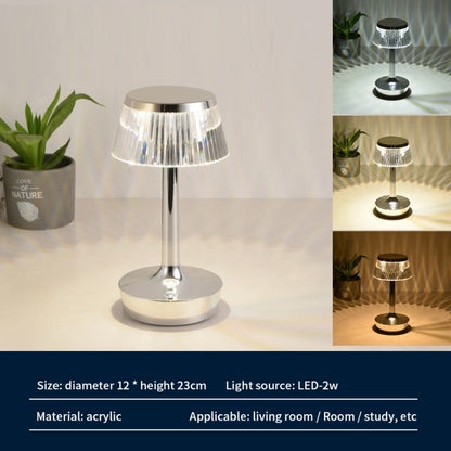 Crystal Mushroom Light Table Lamp Touch Sensor Dimmable Light