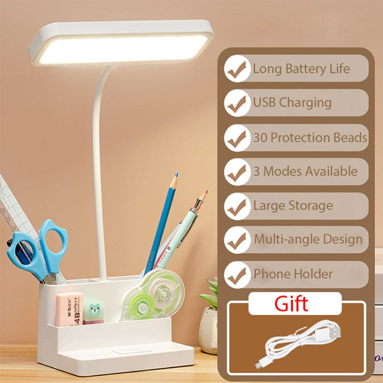 Children Table Lamp Pen Phone Holder Eye Protection Student Desk Reading Lamp