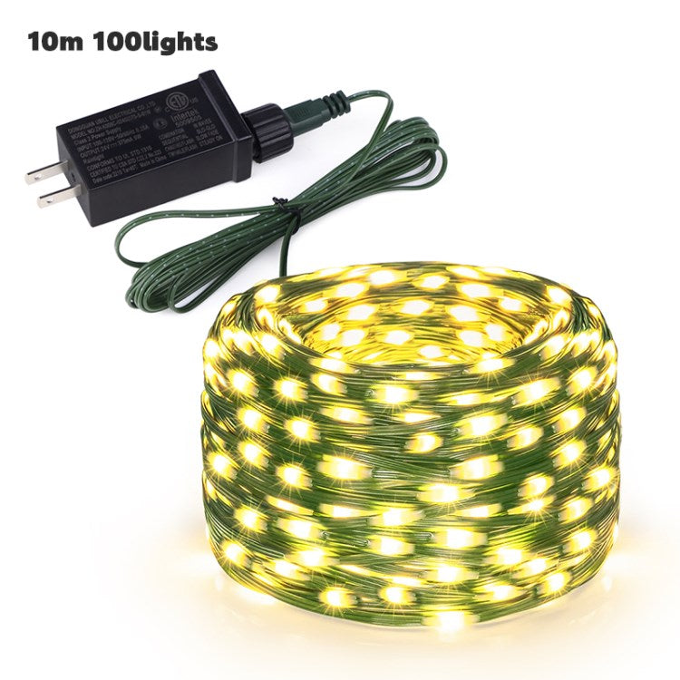 LED Solar Light String Fairy Light Outdoor Waterproof Patio Lights with 8 Modes Timer for Fence Christmas Tree Party Decoration