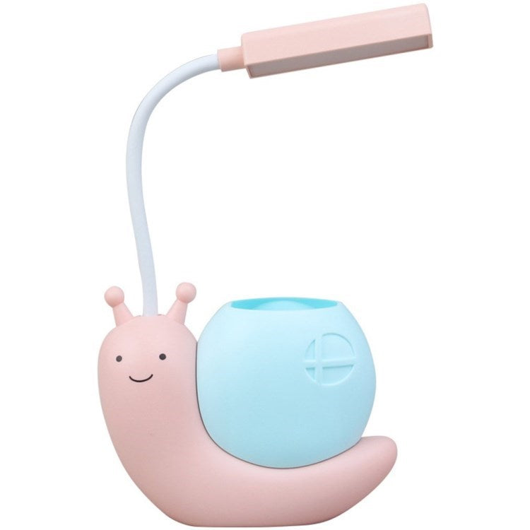 Snail Desk Lamp USB Charging Student Learning Eye Protection Reading Lamp Table Light with Pen Holder