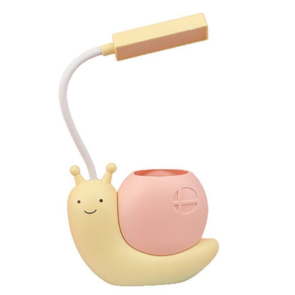 Snail Desk Lamp USB Charging Student Learning Eye Protection Reading Lamp Table Light with Pen Holder