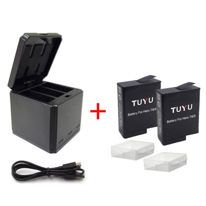 TUYU Camera Battery Charger for GoPro Hero 5 6 7 Black USB Battery Adapter