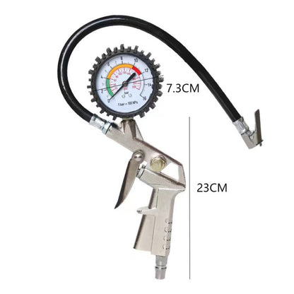 0-16bar/0-220psi Self-locking Chuck High-precision Car Tire Pressure Gauge