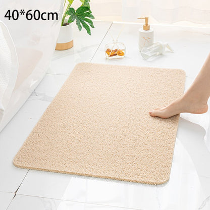 45x75cm Non-Slip Bathroom Shower Rug Carpet Durable Wear-Resistant PVC Bath Mat