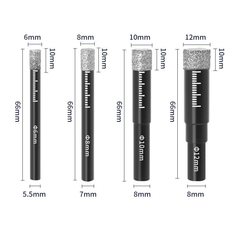 5-12mm Diamond Drill Bit Set for Marble Granite Ceramic Glass Tile Stone