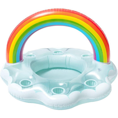 Inflatable Drink Holder Beer Tray Beverage Salad Fruit Serving Bar Summer Pool Float Party Accessories