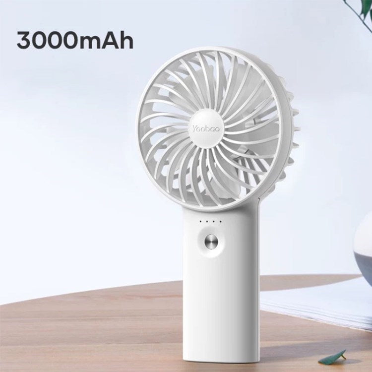 YOOBAO F3 Pro Wind Portable Handheld Fan Mini USB Rechargeable Fan Cooling Desk Fan Home, Office, School, Outdoor