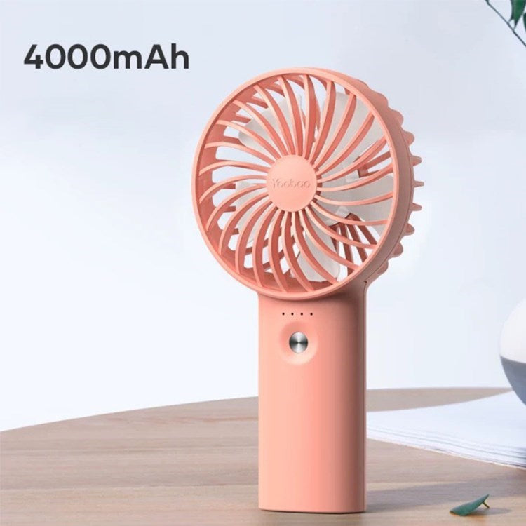 YOOBAO F3 Pro Wind Portable Handheld Fan Mini USB Rechargeable Fan Cooling Desk Fan Home, Office, School, Outdoor