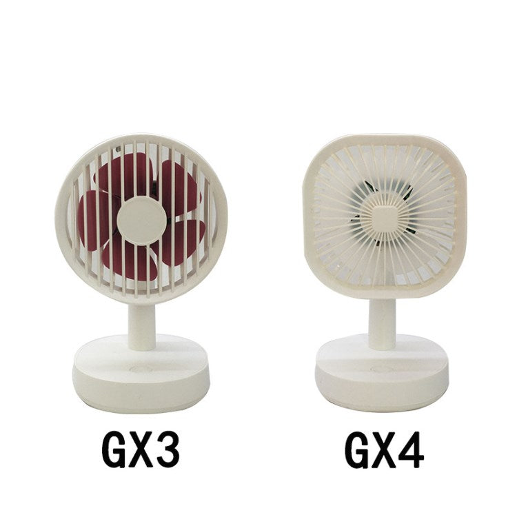 Small USB Desk Fan 1200mAh Rechargeable Battery Operated Personal Fan Table Fan for Home Office Bedroom