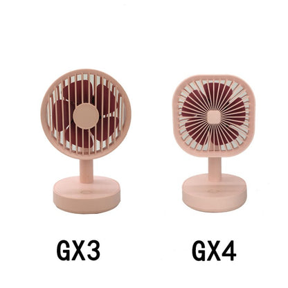 Small USB Desk Fan 1200mAh Rechargeable Battery Operated Personal Fan Table Fan for Home Office Bedroom