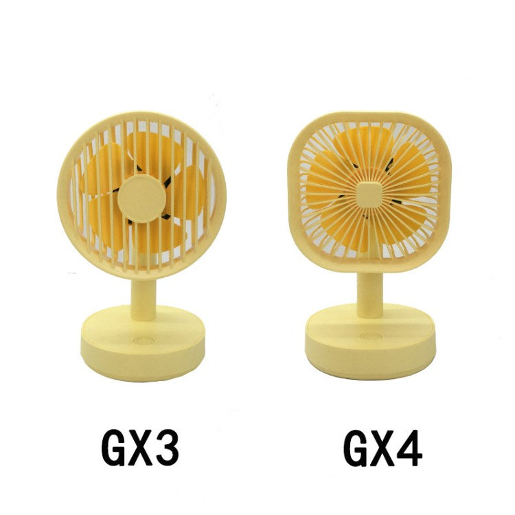 Small USB Desk Fan 1200mAh Rechargeable Battery Operated Personal Fan Table Fan for Home Office Bedroom