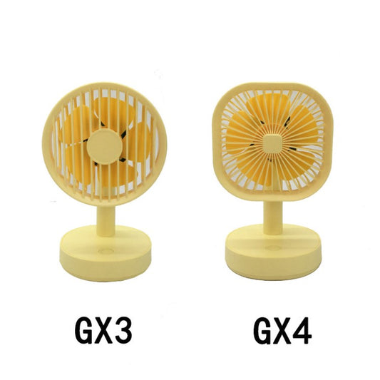 Small USB Desk Fan 1200mAh Rechargeable Battery Operated Personal Fan Table Fan for Home Office Bedroom