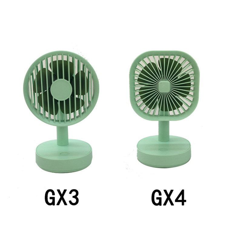 Small USB Desk Fan 1200mAh Rechargeable Battery Operated Personal Fan Table Fan for Home Office Bedroom