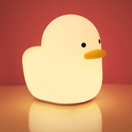 H-L-15 Cartoon Duck Doll Silicone Night Light Rechargeable Table Lamp Nursery Duck Lamp for Baby Adult Kids Room