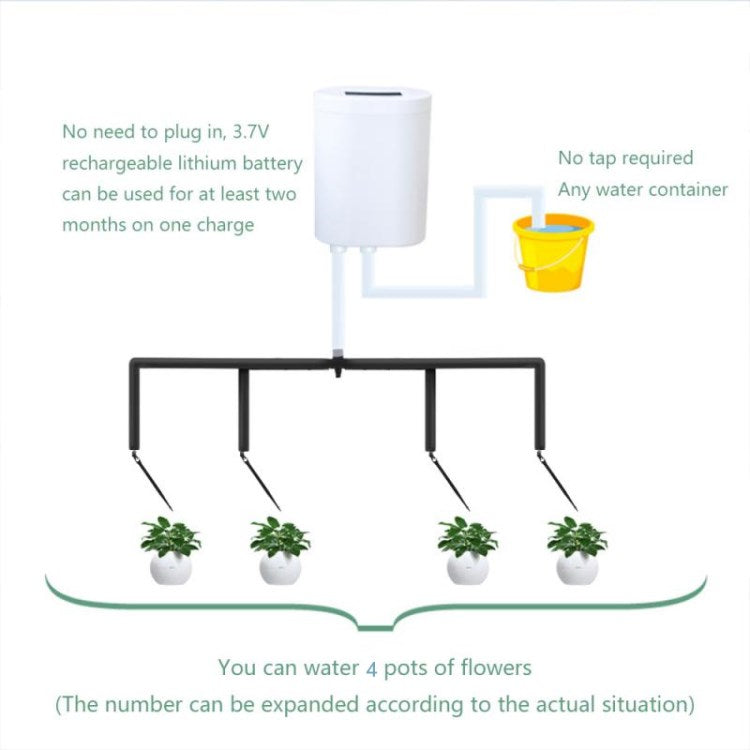 Automatic Garden Watering Pump Plant Flower Moisture Control Drip Sprinkler with Timer System