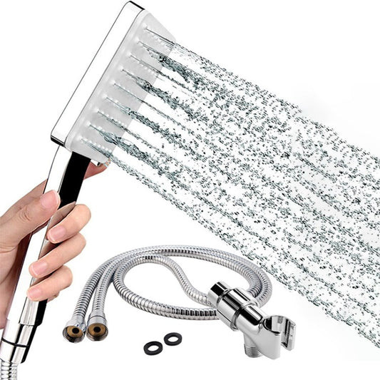 High Pressure Rainfall Shower Head with 6 Settings Handheld Showerhead