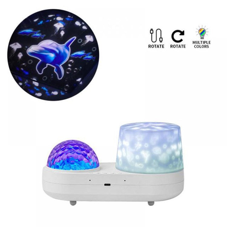 Ocean Projector Lamp 6 Colors 3D Effect Projection Night Light Kids Toys Birthday Christmas Gifts