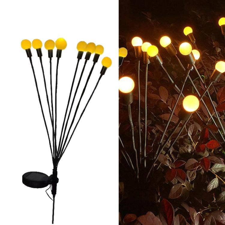 Solar Firefly Light Outdoor Waterproof Starburst Swaying Garden Light Party Decorative Light for Yard Garden Pathway