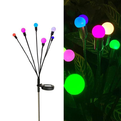 Solar Firefly Light Outdoor Waterproof Starburst Swaying Garden Light Party Decorative Light for Yard Garden Pathway