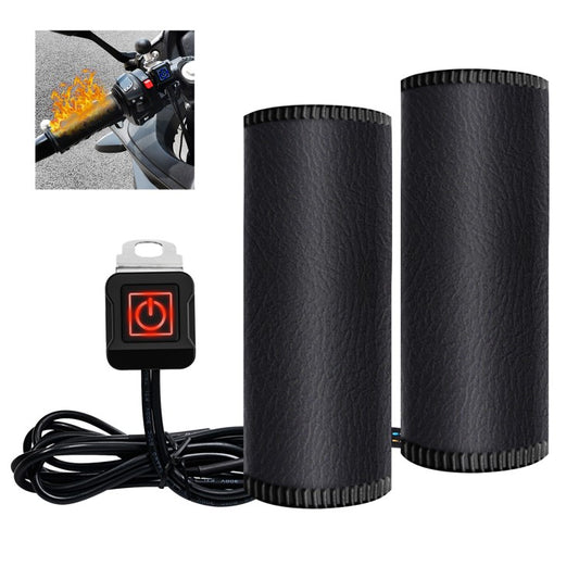 WUPP 12V SAE Heating Motorcycle Handlebar Cover Bike Anti-Slip Grip Hand Warmer for Winter