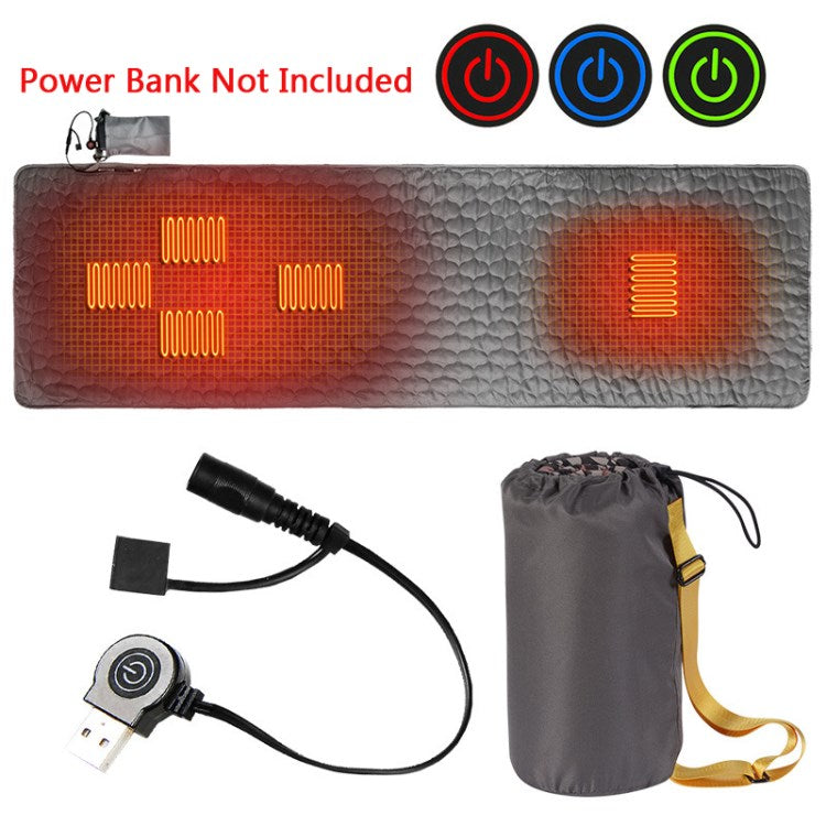 Heated Sleeping Bag USB Power Support Heating Pad Portable Compact Bag Perfect for Camping Hiking