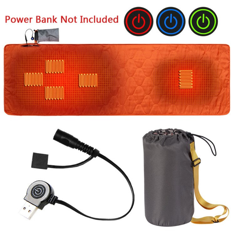 Heated Sleeping Bag USB Power Support Heating Pad Portable Compact Bag Perfect for Camping Hiking