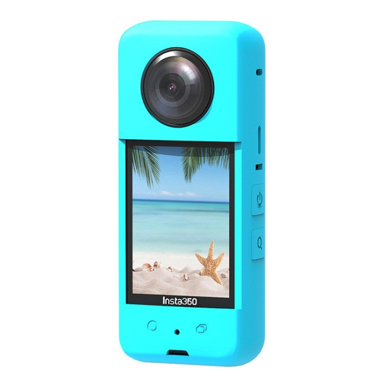 For insta360 One X3 Action Camera Silicone Case Anti-drop Protective Sleeve with Lens Cover