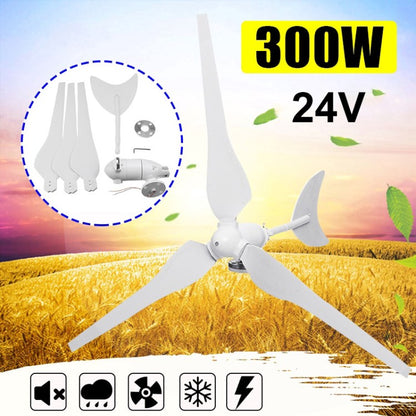 Wind Power Generator 50W AC 12V / 24V 3-Blade Wind Turbine Power Generator