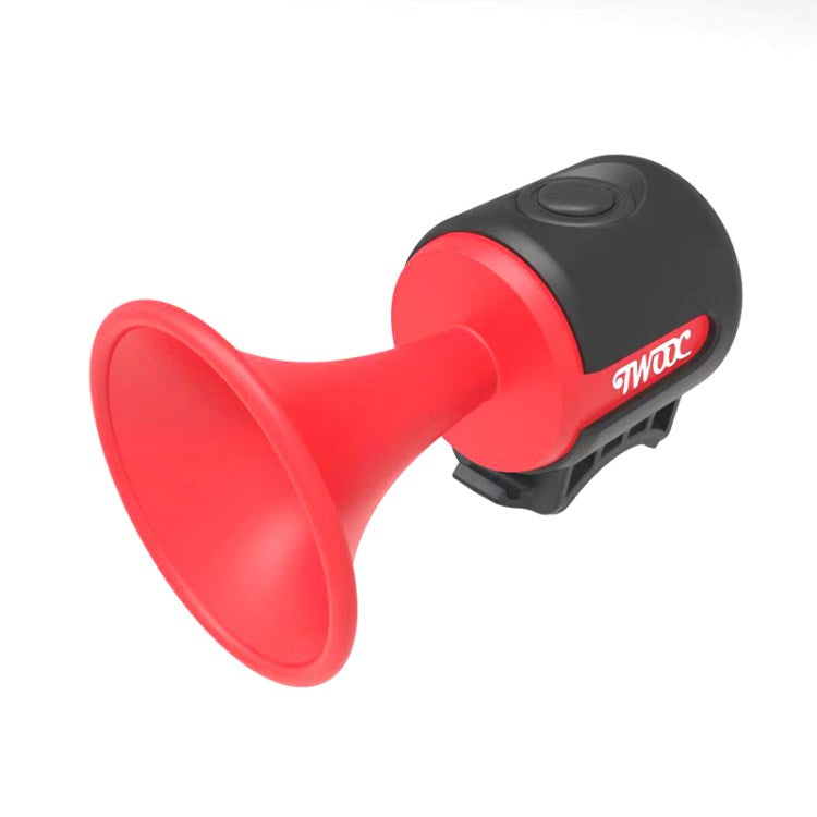 TWOOC Electric Bicycle Horn 120dB Loud Bike Bell with Elastic Straps and Anti-slip Pad