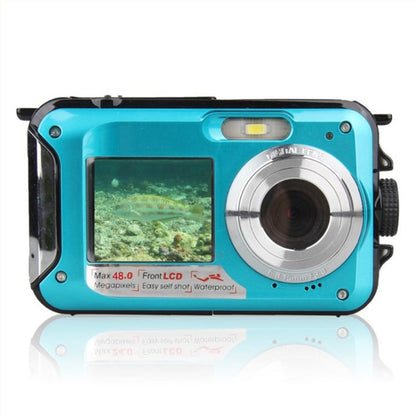 HD368 Waterproof Digital Camera Full HD 2.7K 48MP 16X Underwater Camera with Dual Screen