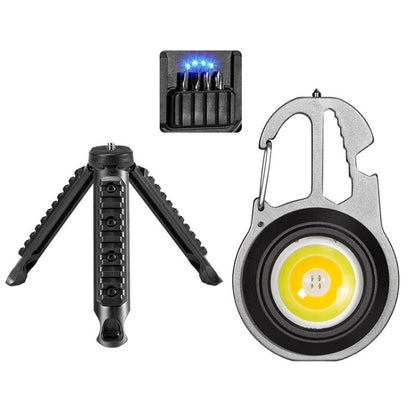 W5137 Mini COB LED Flashlight Portable Multi-functional Keychain Light