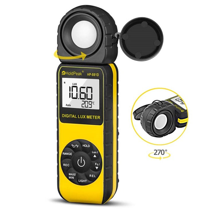 881D Luxmeter High Precision Multifunctional Digital Illuminance Light Meter