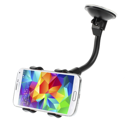 Universal Rotary Flexible Neck Suction Cup Car Mount Holder for 6 inch Smartphones, Width: 9.3cm