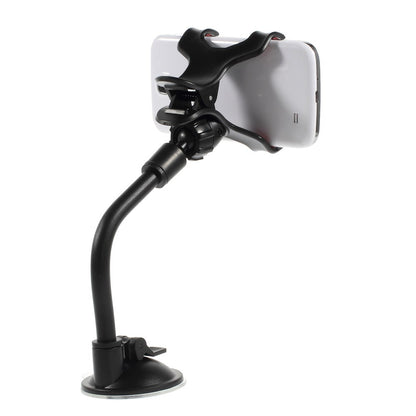 Universal Rotary Flexible Neck Suction Cup Car Mount Holder for 6 inch Smartphones, Width: 9.3cm