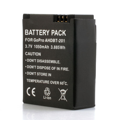 1050mAh Rechargeable Battery for GoPro HERO3 Camera AHDBT-301